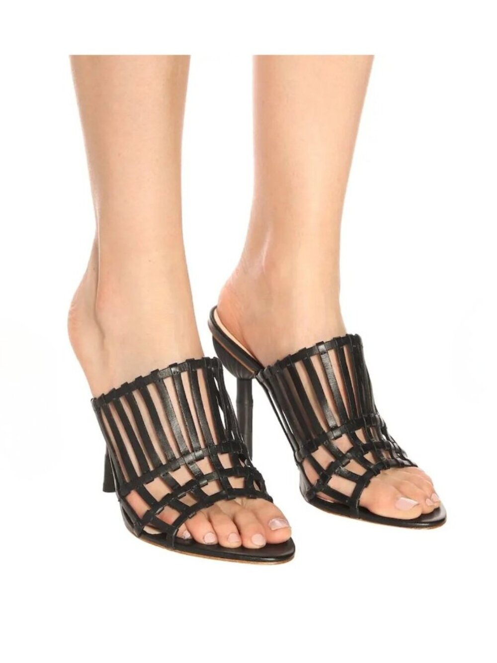 Cult Gaia Ark Heel Slide Sandals in Black Women's Size 40.5